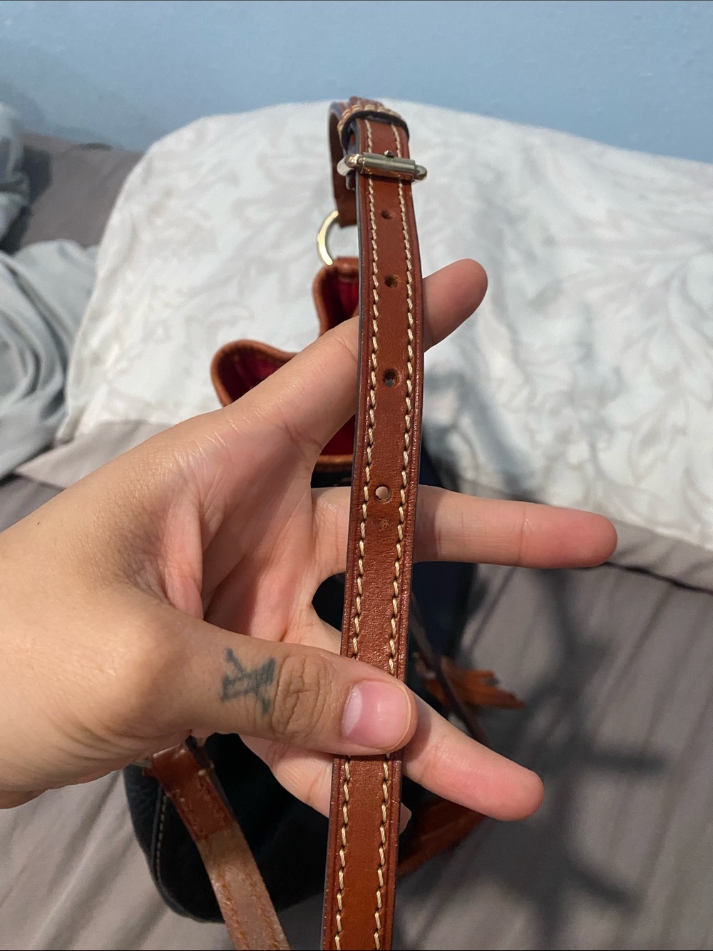 Dooney pebble leather bucket bag - Picture 11 of 14